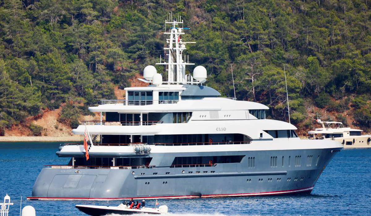 A yacht